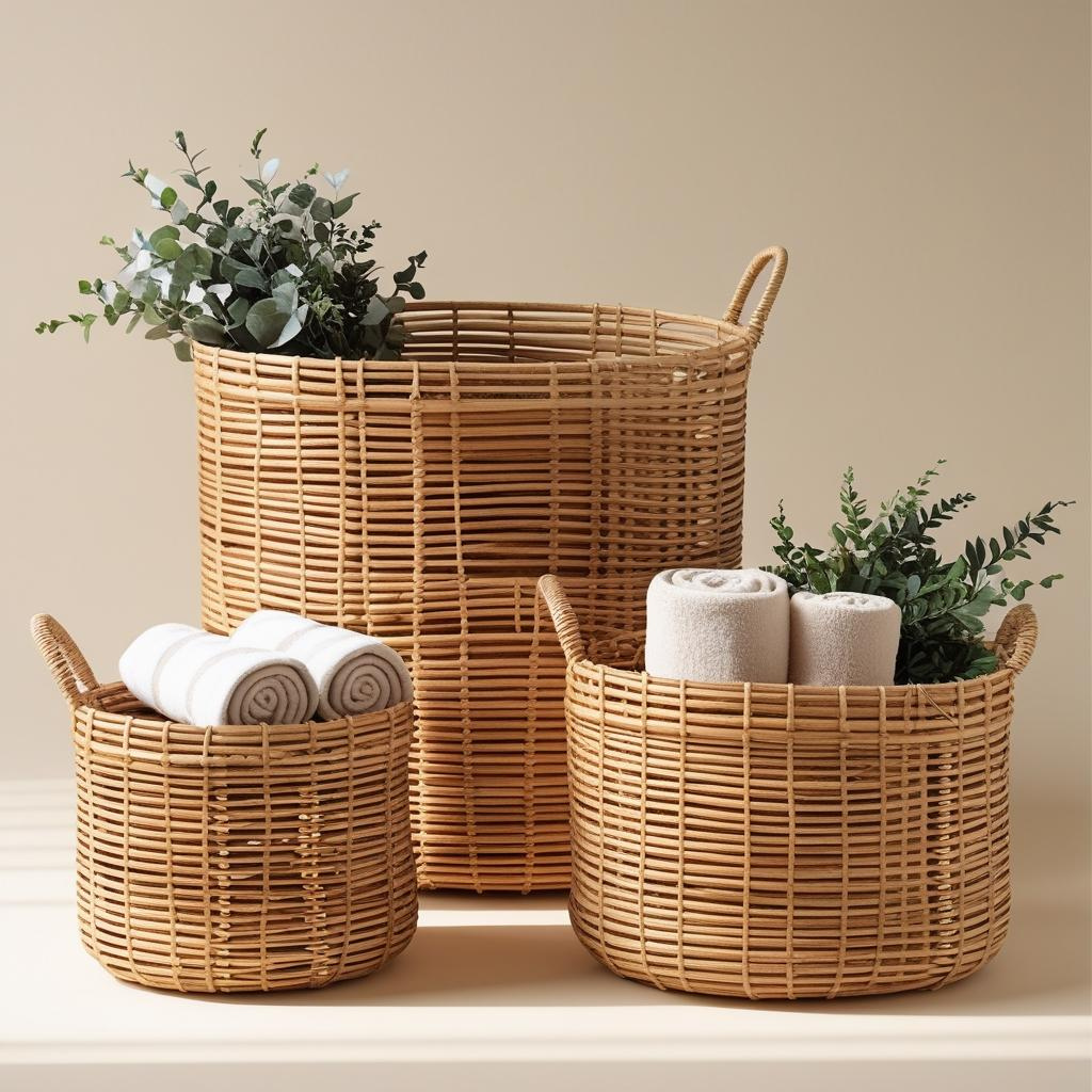 rattan baskets