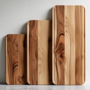 wooden serving boards set